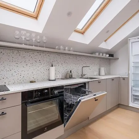 Bright Designer Mansard In City Centre *