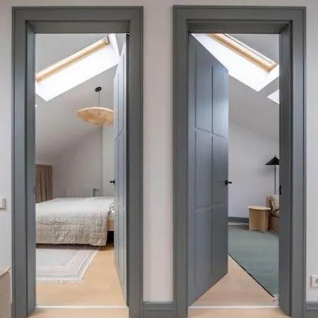 Apartment Bright Designer Mansard In City Centre Riga